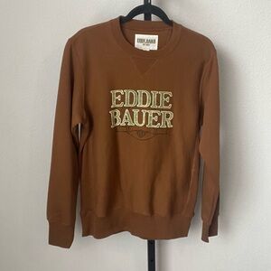 Eddie Bauer Brown Crewneck Sweater Size Small